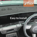 Dash Mat for Hyundai Kona Without HUD 2023-Onwards Non-Slip Microfiber Pad Cover Interior Accessories-2