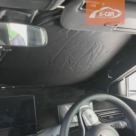 X-CAR windscreen sun shade installed on BYD Atto 1 car windscreen product overview video