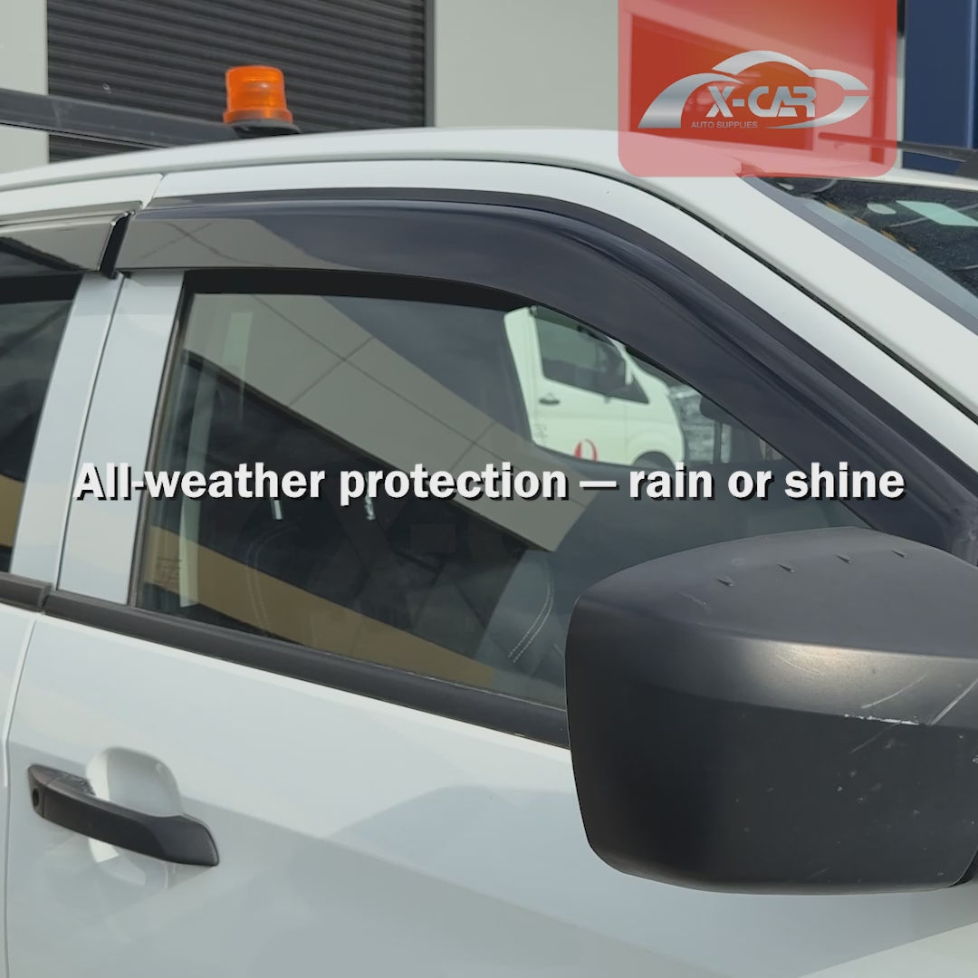 Weathershields for Isuzu D-MAX DMAX Dual Cab 2020-2025 Car Weather Shields Wind Deflectors Sun Visors-2