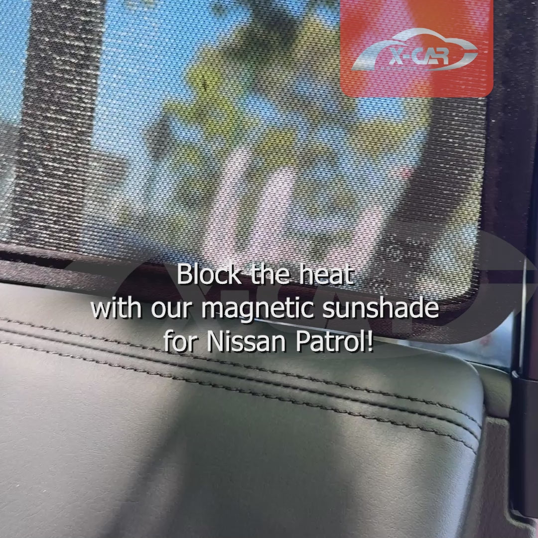 Window Sun Shade for Nissan Patrol 2012-2024 Y62 Series Rear Windscreen Magnetic Blind Mesh - 0