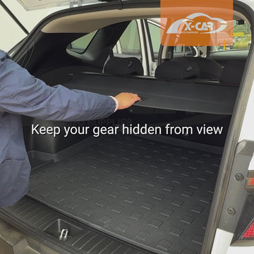 Retractable Cargo Cover for Hyundai Tucson 2021-2025 Canvas Trunk Luggage Security Shield Shade - 0