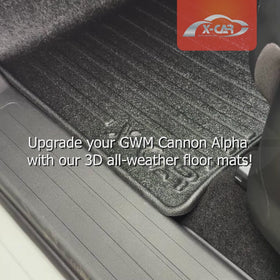 3D Floor Mats for GWM Cannon Alpha 2024-Onwards All-Weather Car Liners - 0