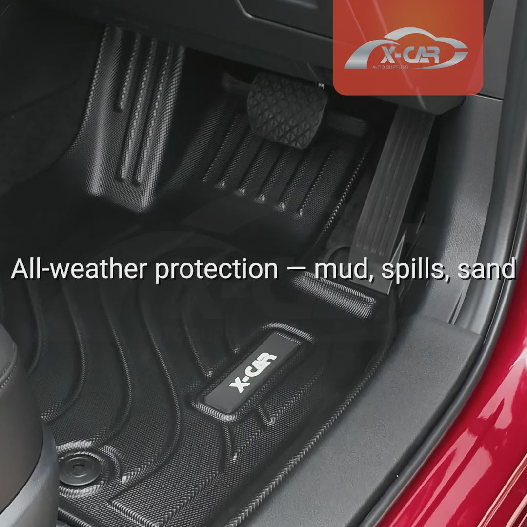 3D Floor Mats for Mazda 3 BP Series Hatch Sedan 2019-2025 All-Weather Car Liners-2