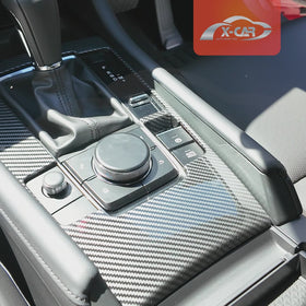 Gear Box Shifter Frame for Mazda 3 BP 2019-2025 Carbon Fiber Style - 0