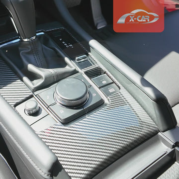 Gear Box Shifter Frame for Mazda 3 BP 2019-2025 Carbon Fiber Style - 0