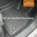 3D Floor Mats for MG QS 2025-Onwards All-Weather Car Liners-2
