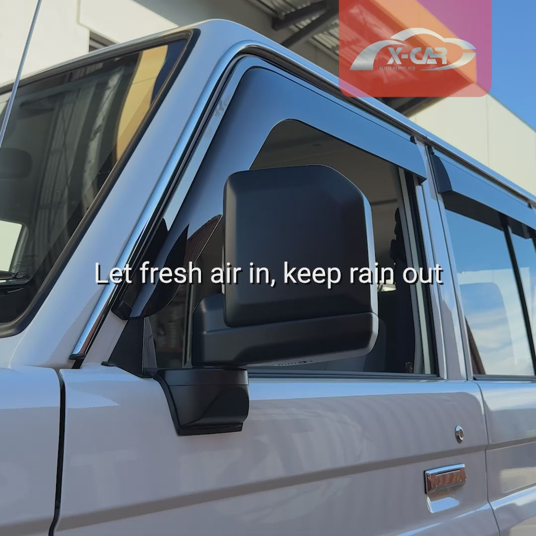 WeatherShields for Toyota LandCruiser 70/76/78/79 Series 2007-2025 Car Weather Shields Wind Deflectors Sun Visors - 0