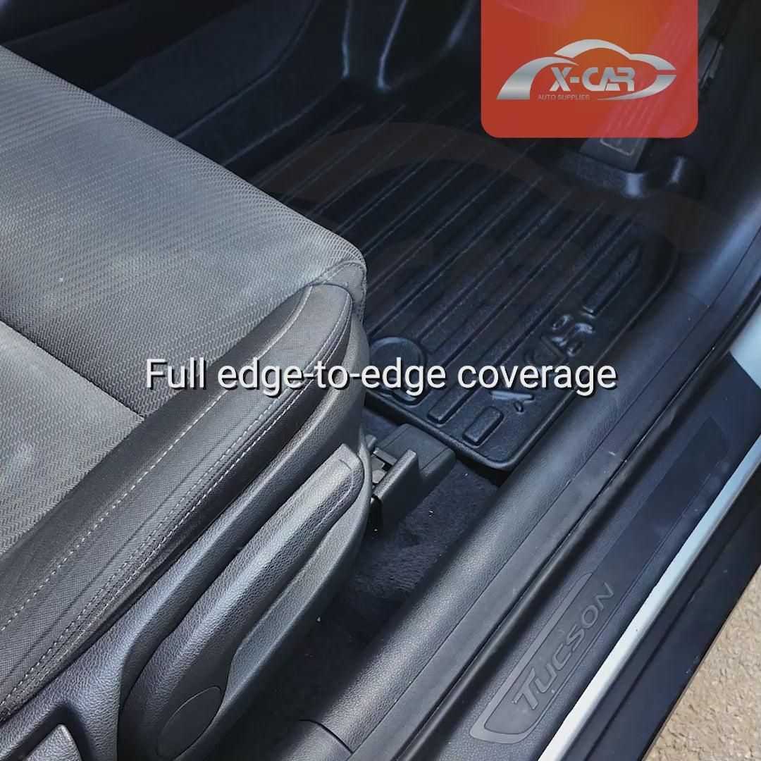 3D Floor Mats for Hyundai Tucson 2015-2021 All-Weather Car Liners - 0