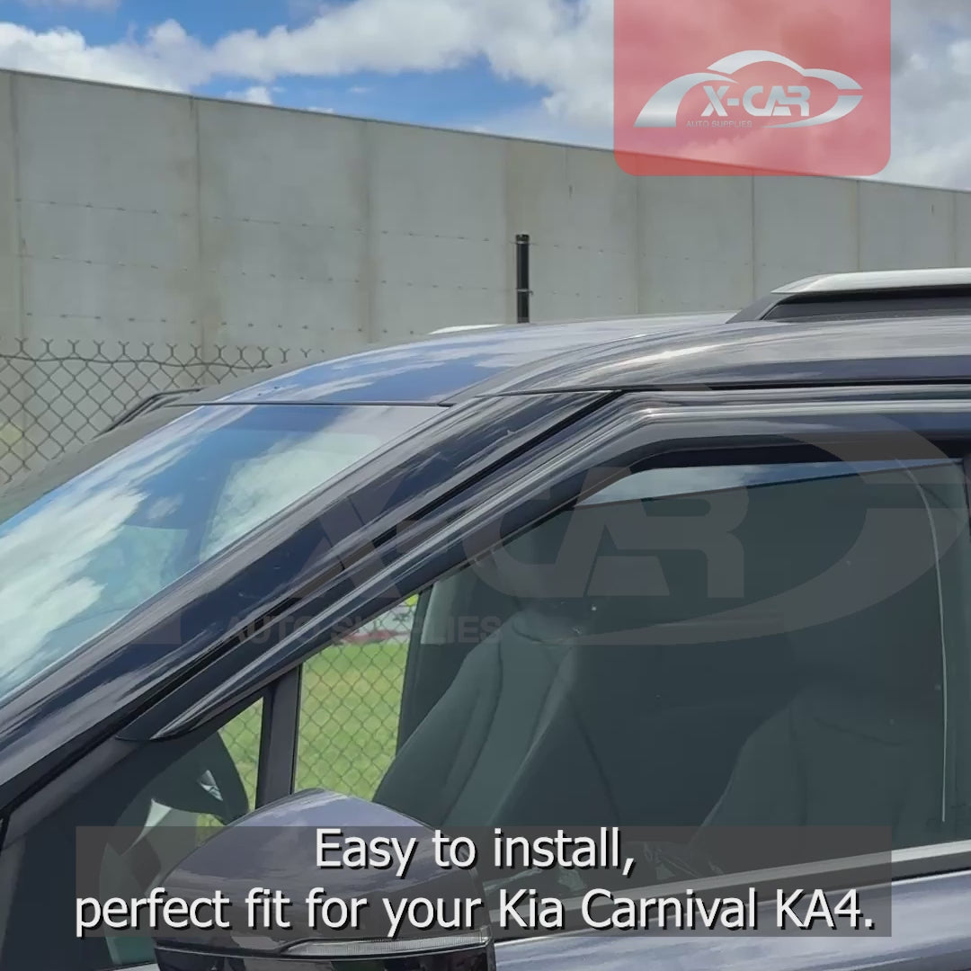 Weathershields for Kia Carnival KA4 Series 2020-2025 Car Weather Shields Wind Deflectors Sun Visors-2