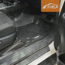 3D Floor Mats for Toyota Hilux Dual Cab Auto 2016-2025 All-Weather Car Liners-2