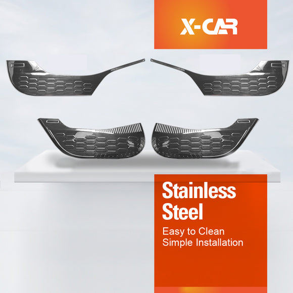 Steel Car Door Protector Cover Panel Guard For Tesla Model Y 2022-2025