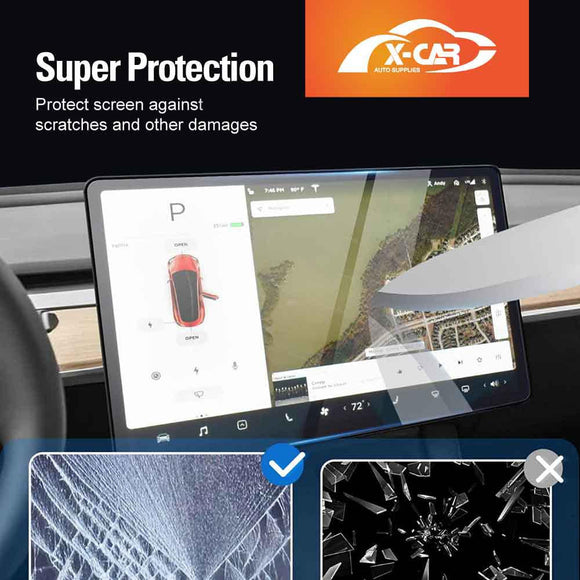 Tesla Model Y Juniper Screen Protector Touchscreen 9H Tempered Glass Anti-Scratch 2025-Onwards