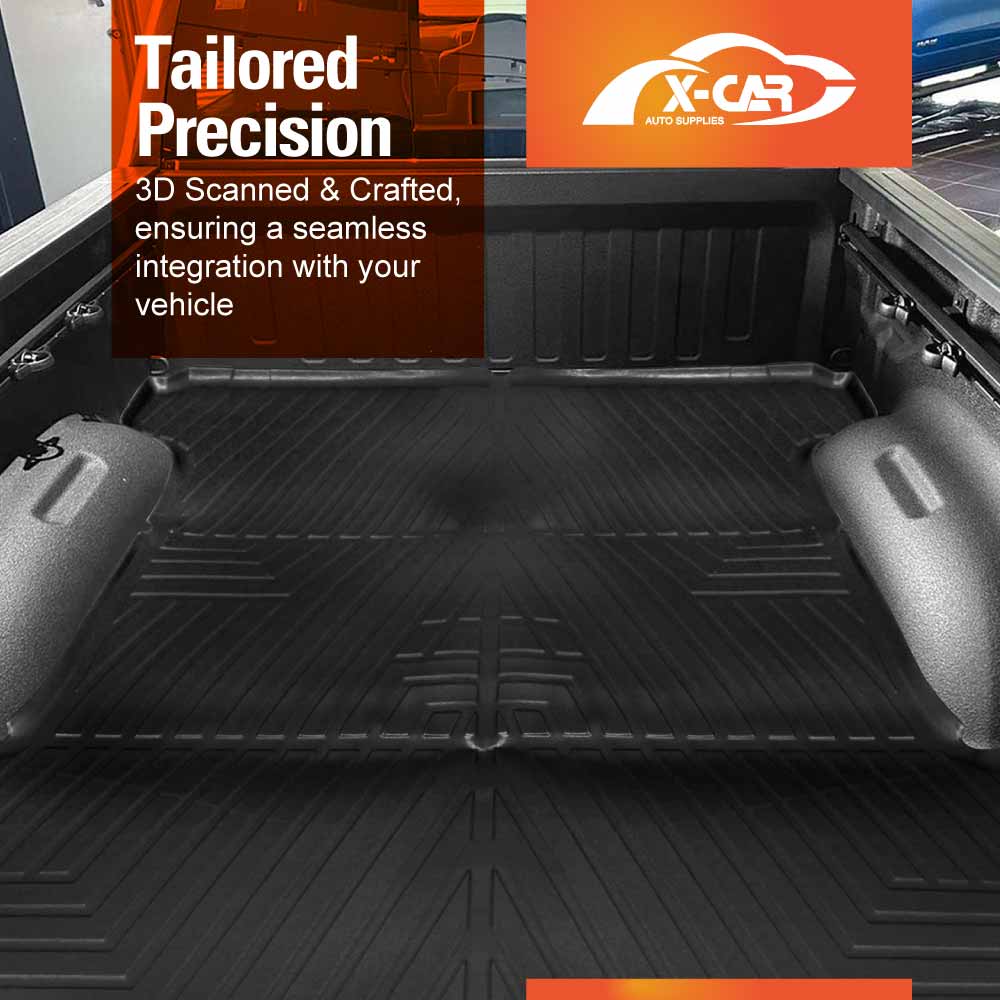 Tub Liner for Ram 1500 DT Crewcab without Rambox 2020-2025 Heavy Duty Cargo Trunk Mat - 0