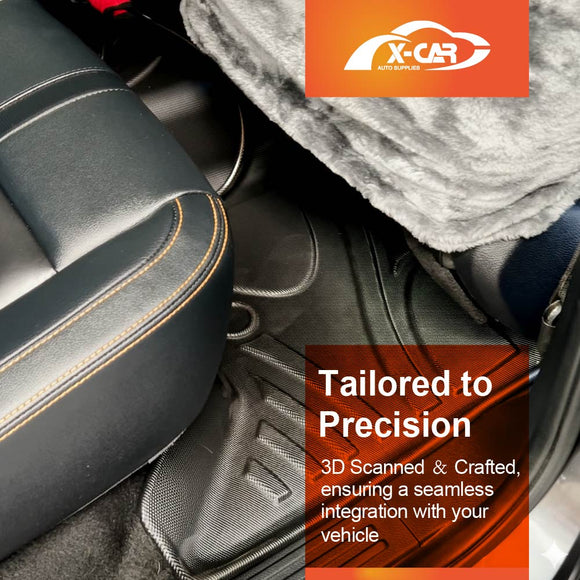 Floor Mats for Volkswagen Amarok NF Series 2023-Onwards Dual Cab All-Weather Car Liners