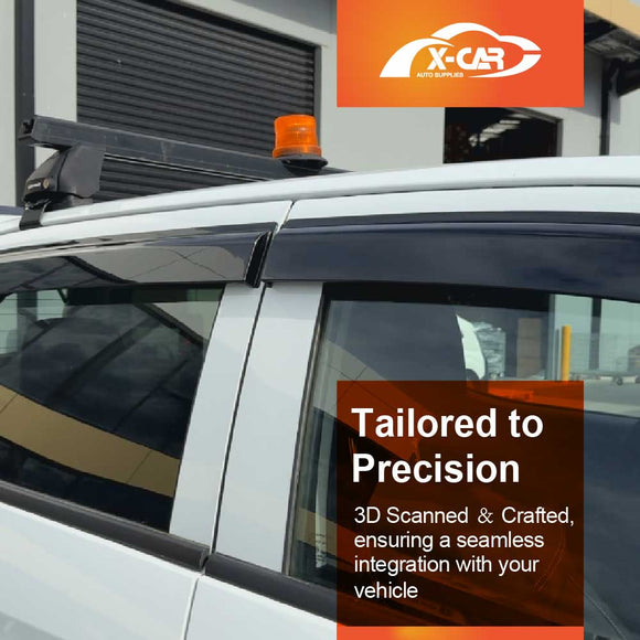 Weathershields for Isuzu D-MAX DMAX Dual Cab 2020-Onwards Car Weather Shields Wind Deflectors Sun Visors