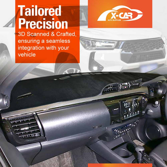 Dash Mat for Toyota Hilux 2015-2025 Non-Slip Dashboard Pad Cover