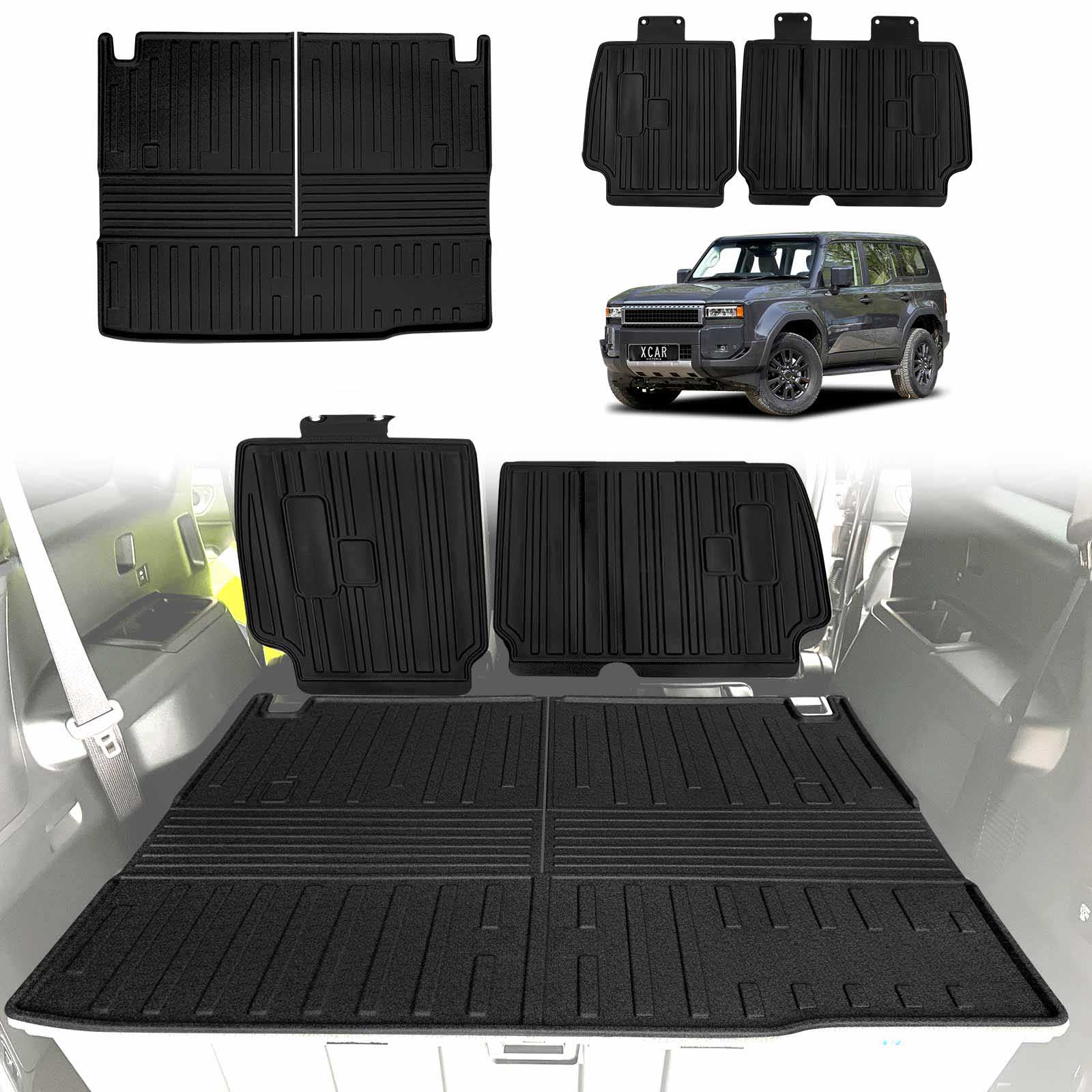 Boot Liner / Back Seat Protector  for Toyota Prado 250 Series 7-Seater 2024-2025