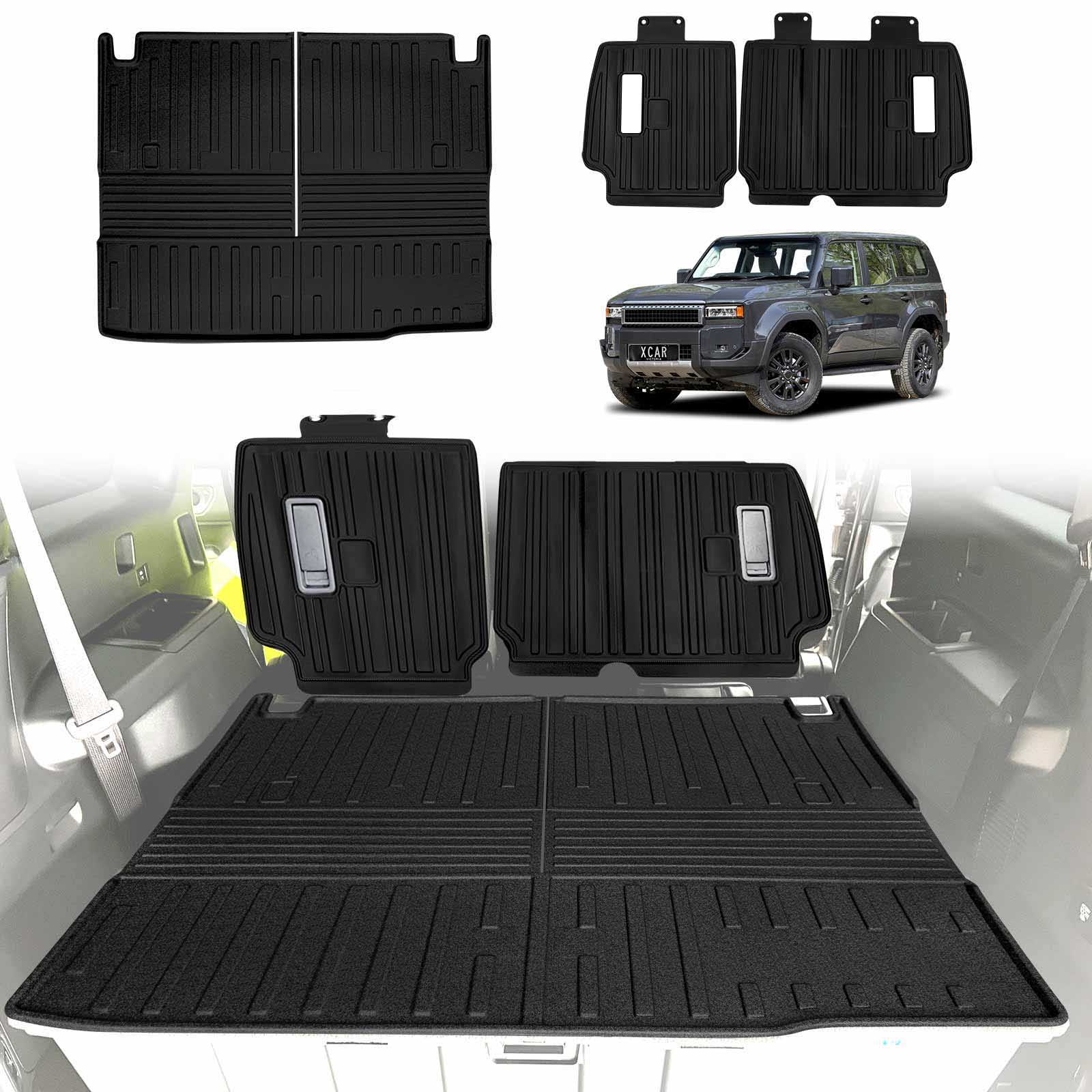 Boot Liner / Back Seat Protector for Toyota Prado 250 Series 7-Seater ...