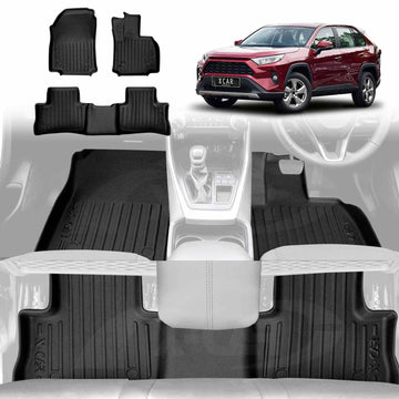 3D Floor Mats for Toyota Rav4 Rav 4 2019-2025 All-Weather Car Liners