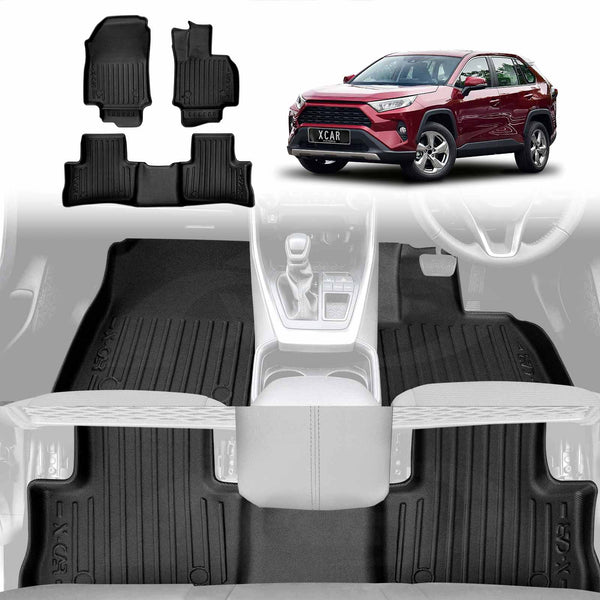 3D Floor Mats for Toyota Rav4 2019-2025 All-Weather Car Liners