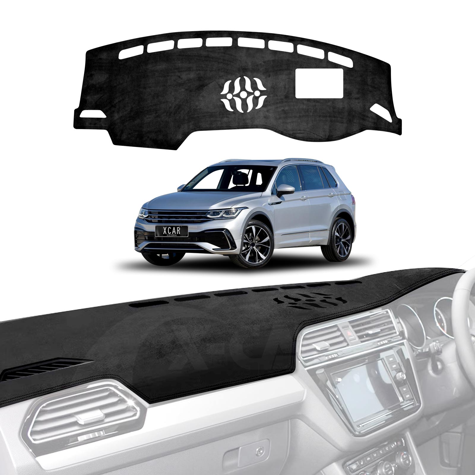 Dash Mat For Volkswagen Vw Tiguan With Hud 2016 2024 Non Slip 