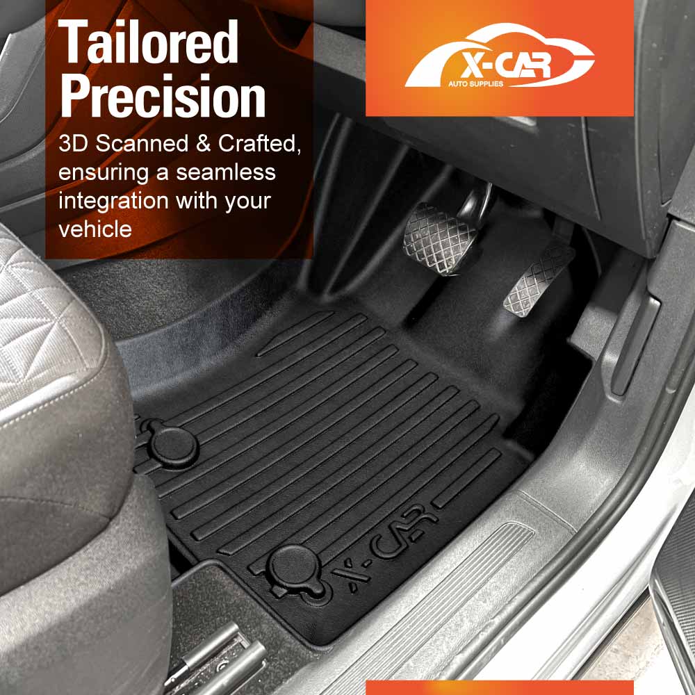 3D Floor Mats for Volkswagen VW Tiguan 2016-2024 All-Weather Liners