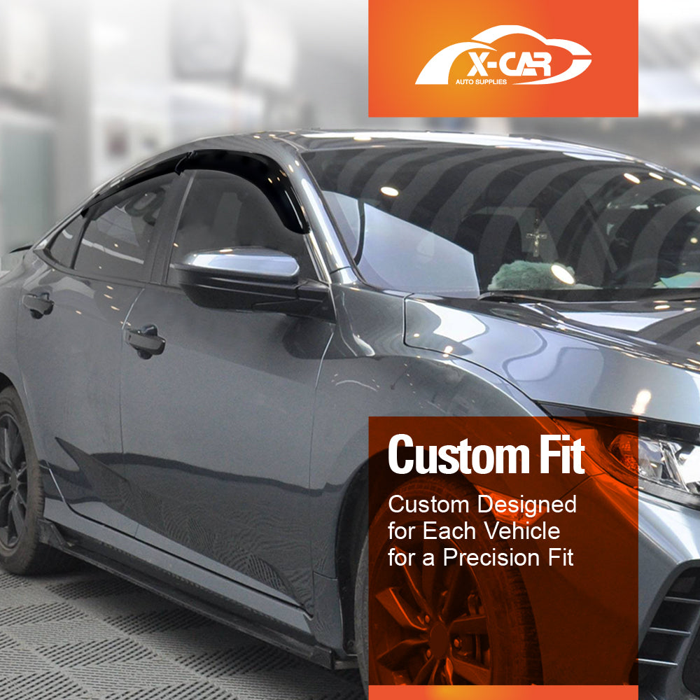 WeatherShields for Honda Civic Sedan 2016-2021 Car Weather Shields Wind Deflectors Sun Visors