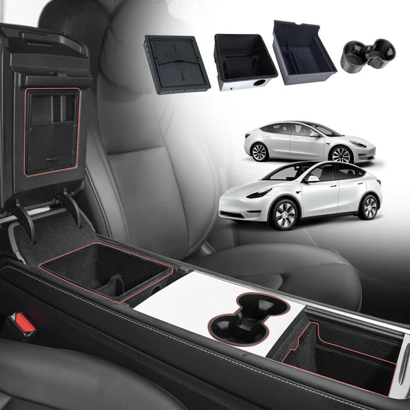 Centre Console Organizer Tray for Tesla Model 3 2021-2023 and Model Y 2021-2025