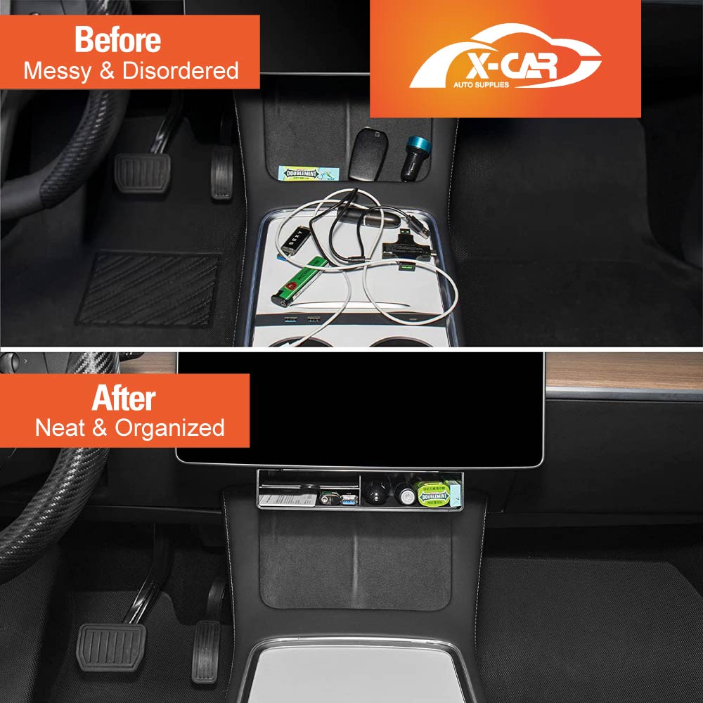 Under Screen Storage Tray Tesla Model 3 Model Y Accessories | X-CAR