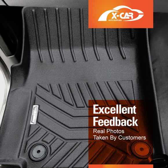 3D Floor Mats for Volkswagen Amarok Dual Cab 2009-2022 All-Weather Car Liners