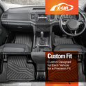 3D Floor Mats for Volkswagen Amarok 2009-2022 All-Weather Car Liners