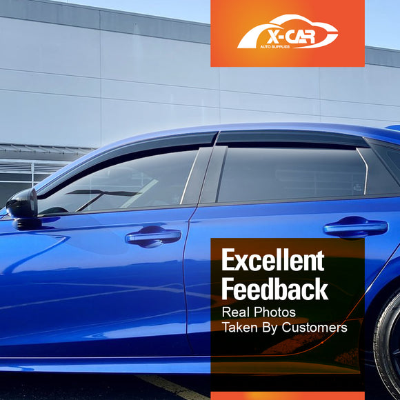 WeatherShields for Honda Civic Sedan 2016-2021 Car Weather Shields Wind Deflectors Sun Visors