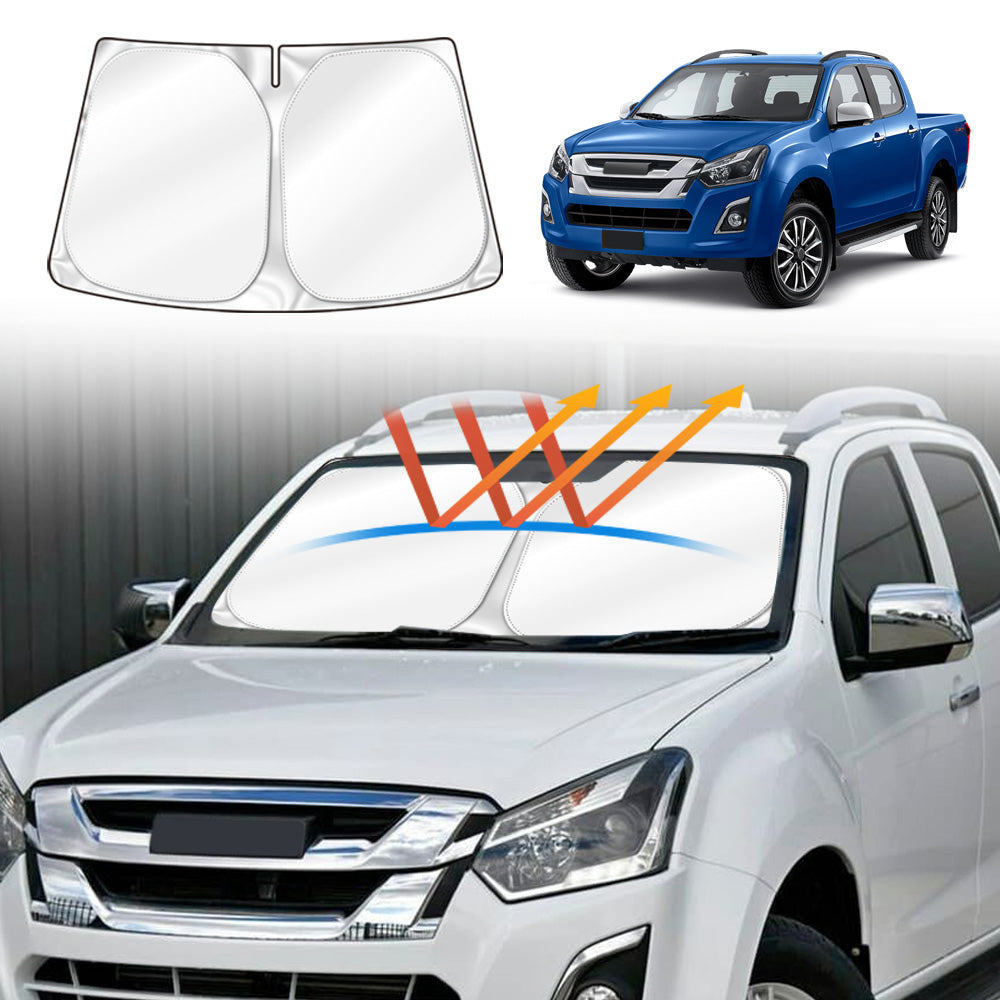 6-Layer WindScreen Sun Shade For Isuzu D-MAX 2020-2025 – Premium UV Protection By OttoShades
