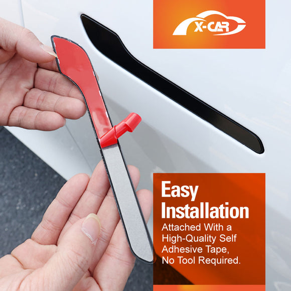 Carbon Fibre Style Door Handle Cover For Tesla Model 3 2017-2023 and Model Y 2021-2025