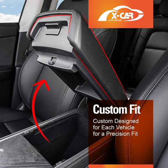 Center Console Armrest Pad Cover for Tesla Model 3 2017-2023 and Model Y 2021-2025