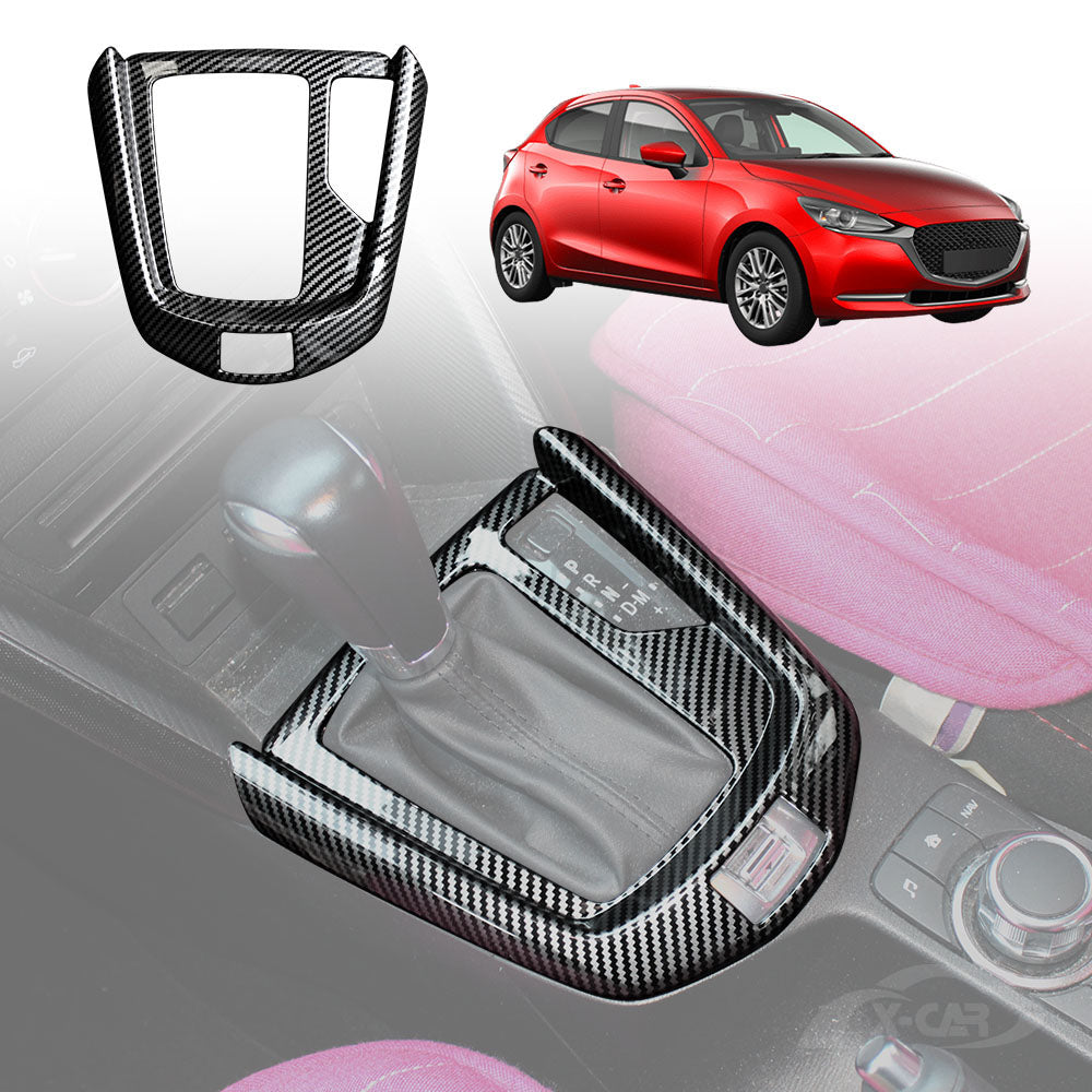 Gear Box Shifter Frame for Mazda 2 DJ DL Auto 2014-2025 Carbon Fibre Style