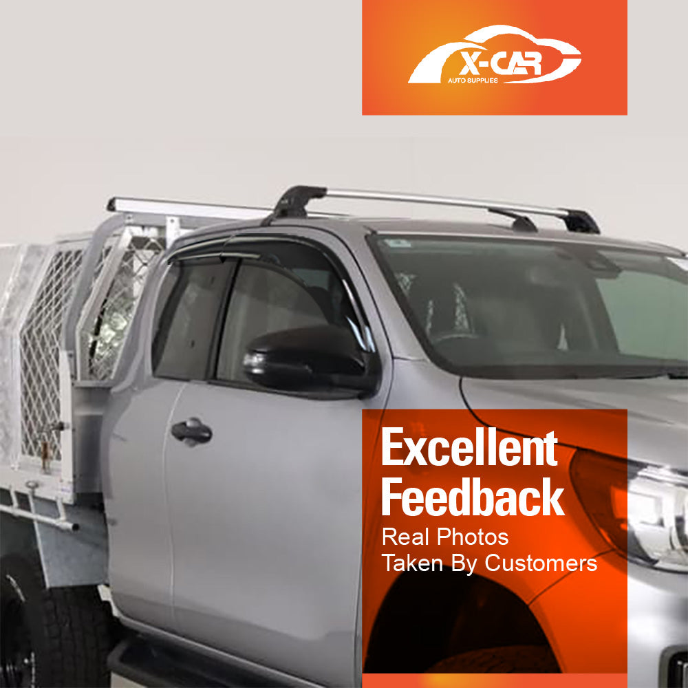 WeatherShields for Toyota Hilux SR5 Extra Cab 2015-2025 Car Weather Shields Wind Deflectors Sun Visors