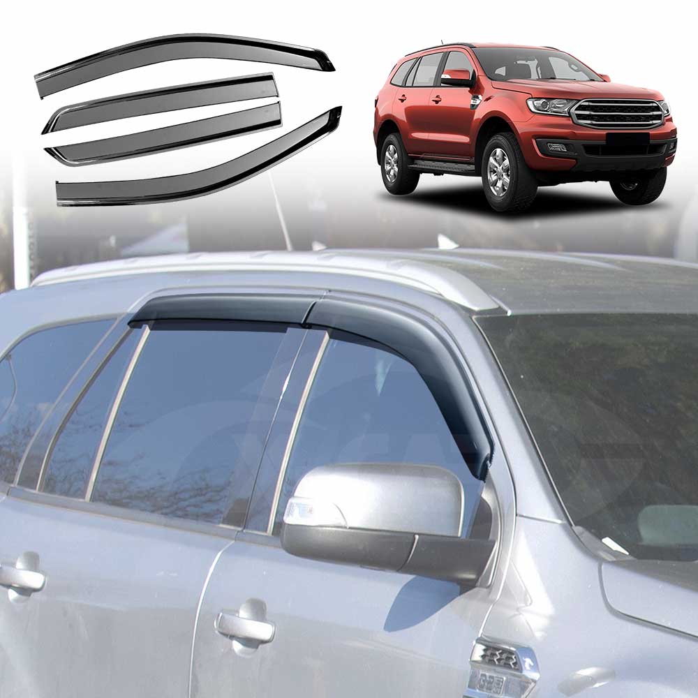 WeatherShields for Ford Everest 2015-2022 Car Weather Shields Wind Deflectors Sun Visors