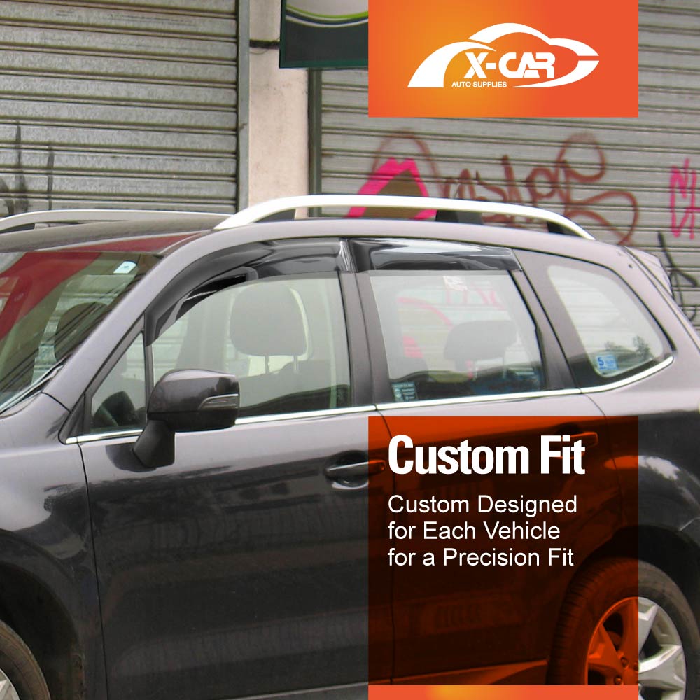 Weathershields for Subaru Forester 2012-2018 Car Weather Shields Wind Deflectors Sun Visors - 0