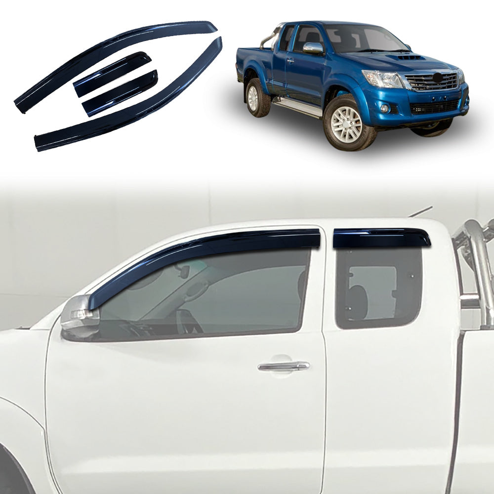 WeatherShields for Toyota Hilux SR5 Extra Cab 2005-2015 Car Weather Shields Wind Deflectors Sun Visors