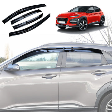 Weathershields for Hyundai Kona 2017-2023 Car Weather Shields Wind Deflectors Sun Visors