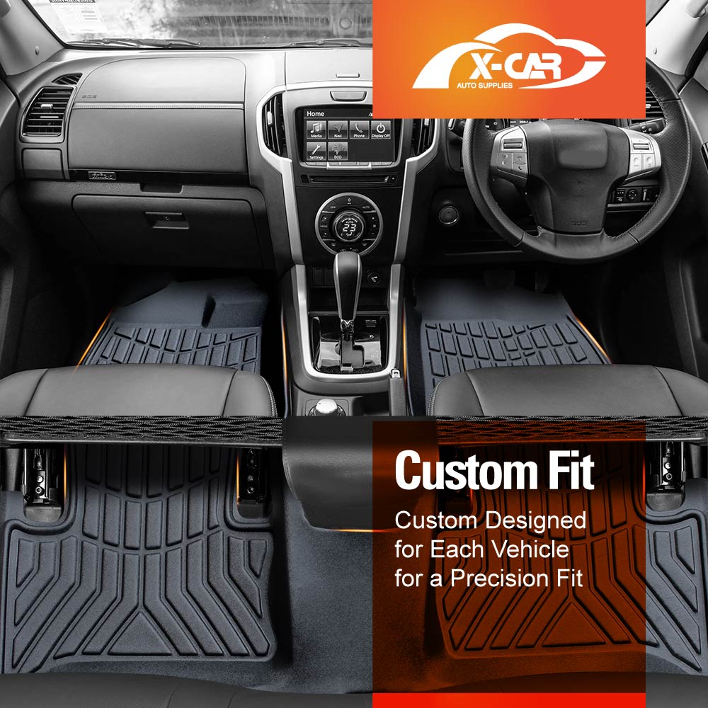 3D Floor Mats for Isuzu MU-X MUX 2013-2021 All-Weather Liners - 0