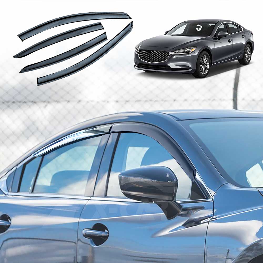WeatherShields for Mazda 6 Sedan 2012-2025 Car Weather Shields Wind Deflectors Sun Visors