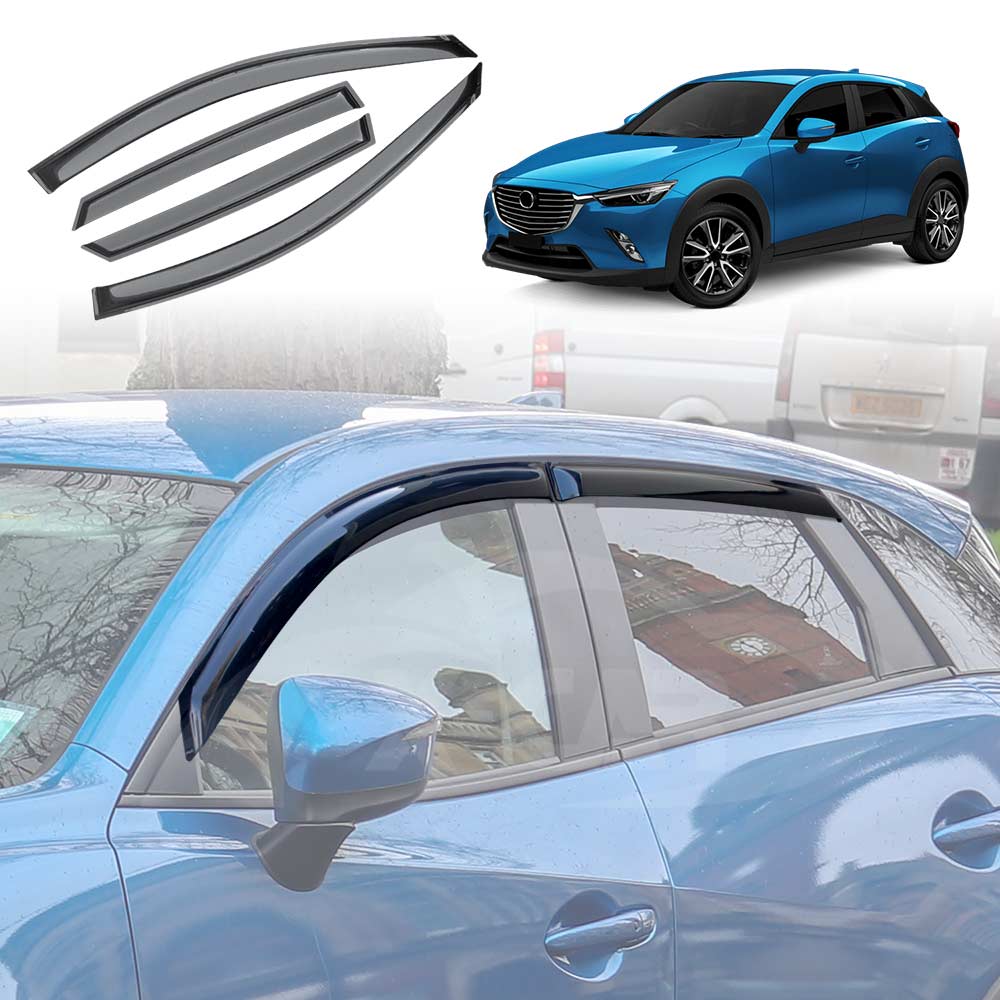 WeatherShields for Mazda CX-3 2015-2025 Car Weather Shields Wind Deflectors Sun Visors
