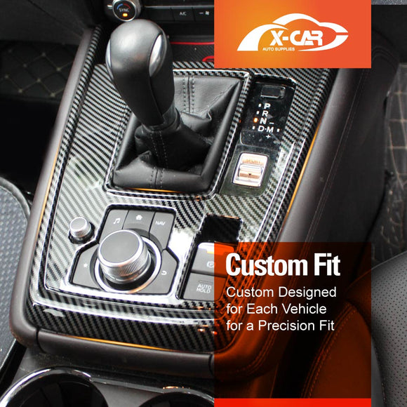 Gear Box Shifter Frame for Mazda CX-8 CX8 2018-2024 Carbon Fibre Style