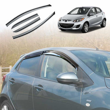 WeatherShields for Mazda 2 Hatch 2007-2014 Car Weather Shields Wind Deflectors Sun Visors