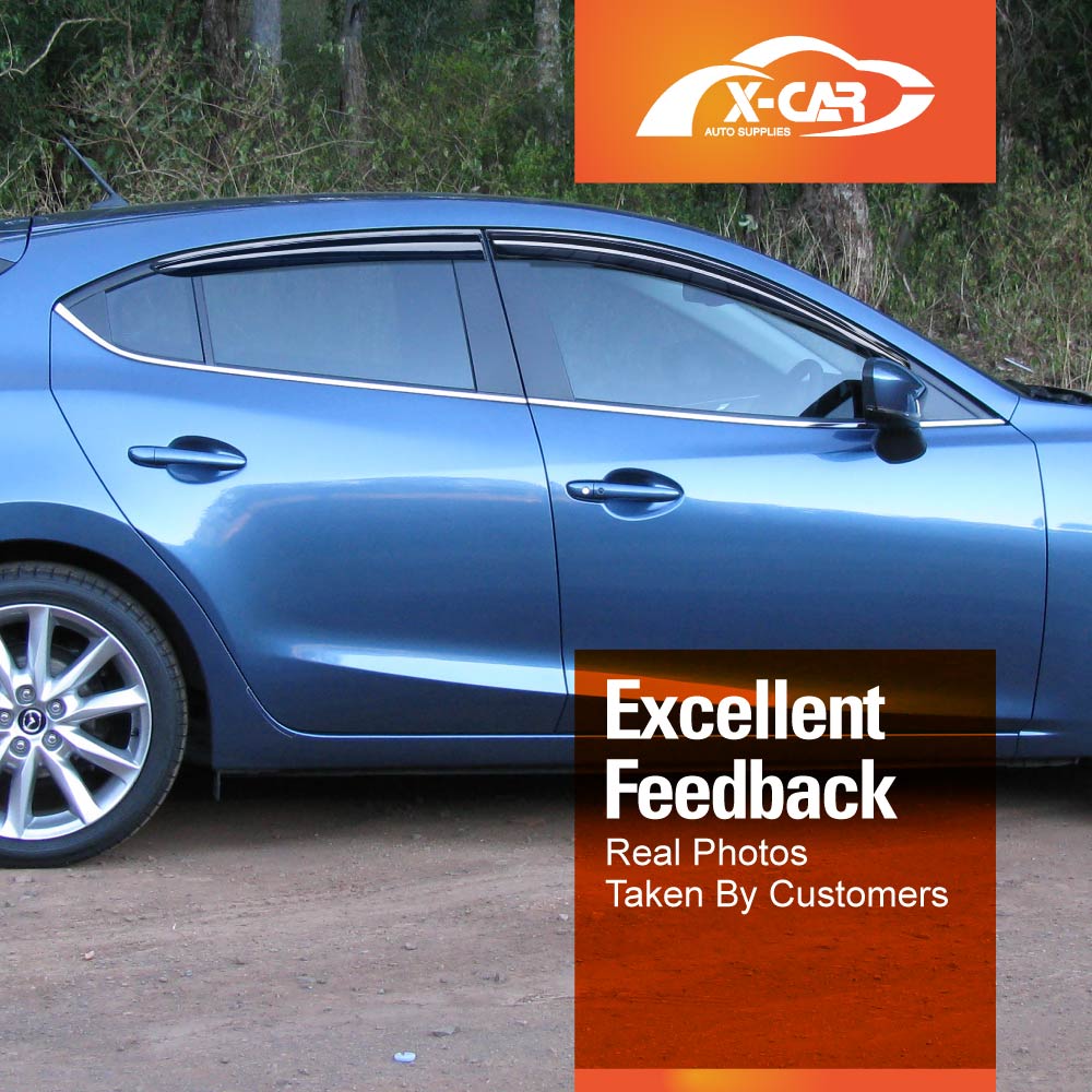 WeatherShields for Mazda 3 BM BN 2014-2019 Car Weather Shields Wind Deflectors Sun Visors