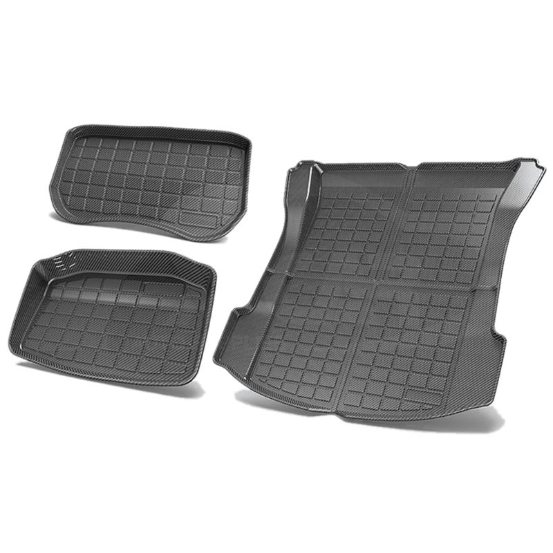Tesla Model 3 Interior Liners Set 2019-2023 All-Weather Cargo Trunk Mats