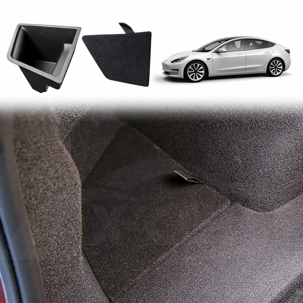Tesla Model 3 Rear Trunk Storage Box with Lid