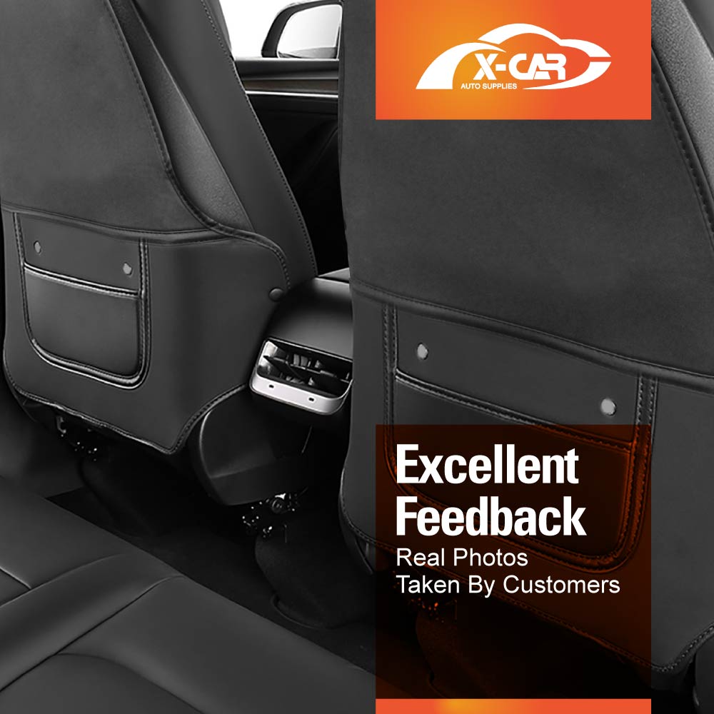 2Pcs Tesla Model Y / Model 3 Seat Back Kick Mats